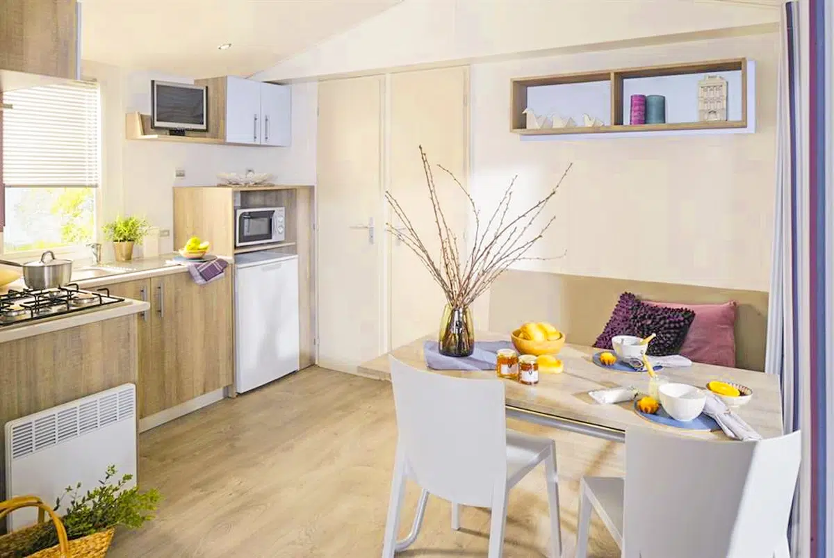 Mobil-home PREMIUM 25m² / 2 chambres – terrasse intégrée
